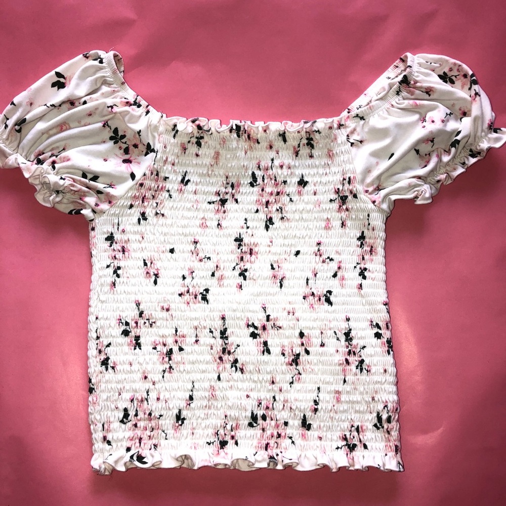 Frilly Floral Crop Top